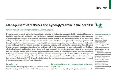 Manejo de la Diabetes y la Hiperglucemia en el hospital